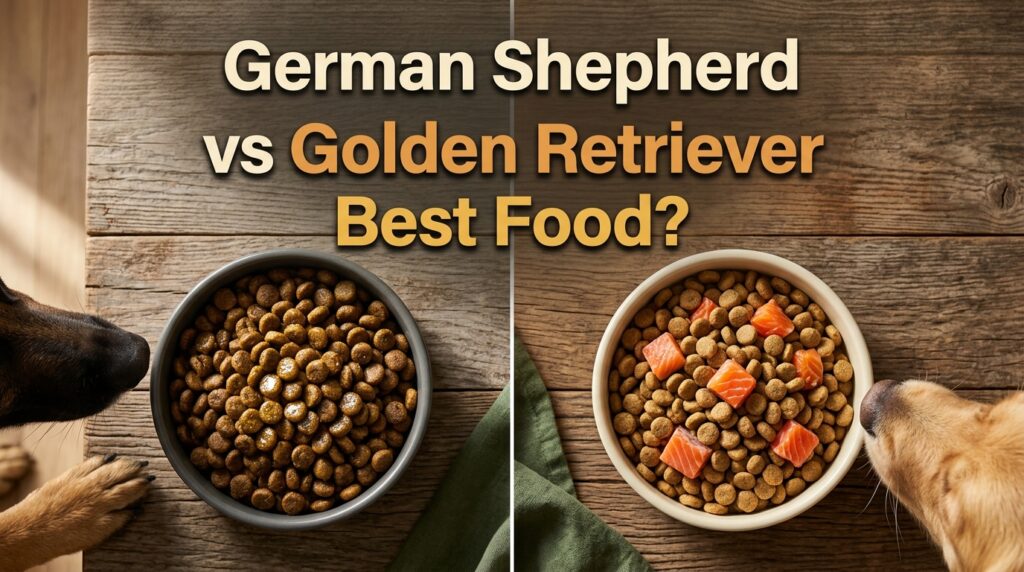 German Shepherd vs Golden Retriever Food: Same Size, Different Needs
